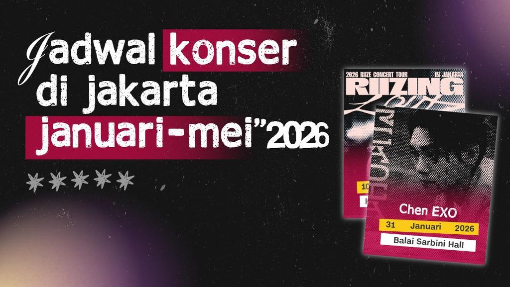 INFOGRAFIS: Jadwal Konser di Jakarta Januari-Mei 2026