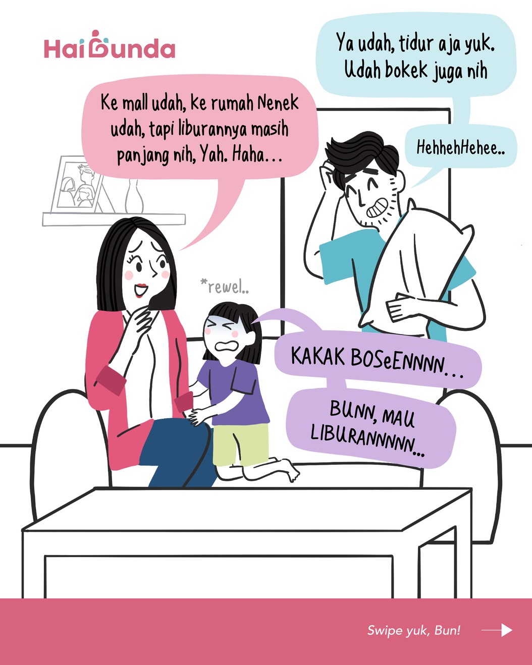 Liburan sekolah yang bertepatan dengan libur Natal dan Tahun Baru ini membuat Bubun dan Ayah bingung mau ajak Kakak kemana lagi&period; Urusan dompet udah bokek nih&period;