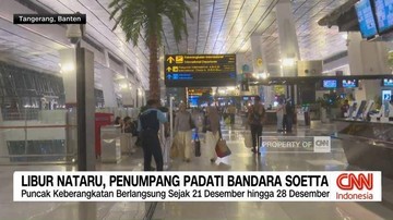 VIDEO: Libur Nataru, Penumpang Padati Bandara Soetta