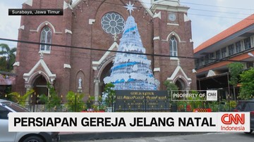 VIDEO: Gereja Surabaya Siap Sambut Natal Dengan Visualisasi Unik