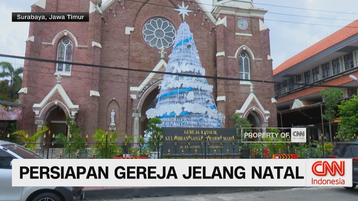 VIDEO: Gereja Surabaya Siap Sambut Natal Dengan Visualisasi Unik