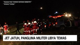 VIDEO: Jet Jatuh, Panglima Militer Libya Tewas