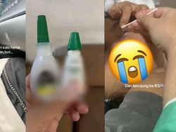 Viral Mau Pakai Tetes Mata Malah Tak Sengaja Ambil Lem, Endingnya Masuk RS