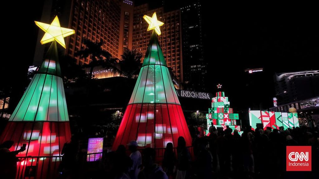 Kilau Jakarta Light Festival Malam Nataru 2026 di Dua Lokasi Ini