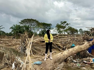 Salurkan Ribuan Bantuan, Novi Rizky Ungkap Kondisi Miris Sumatera Utara dan Aceh