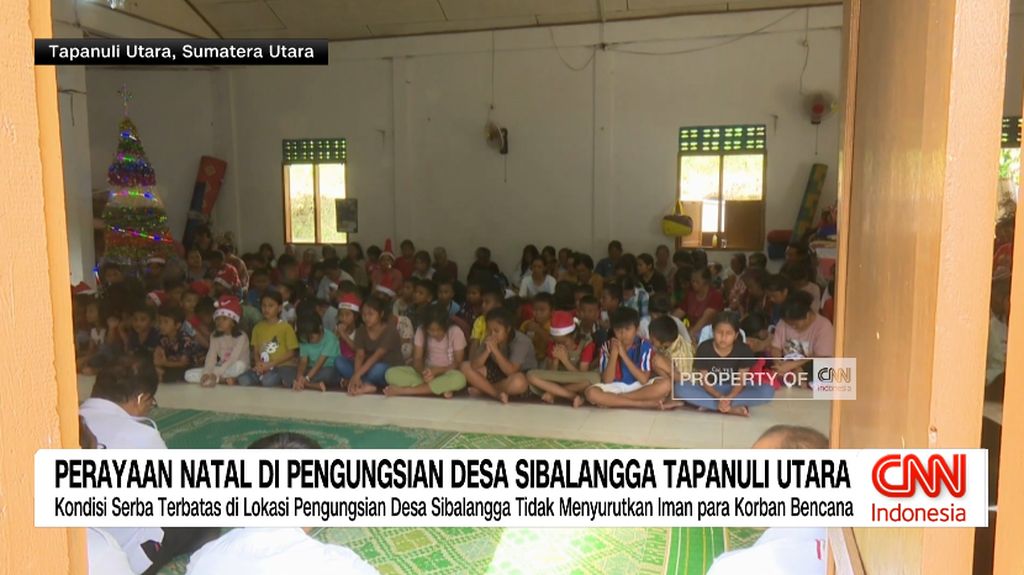 VIDEO: Perayaan Natal di Pengungsian Desa Sibalangga Tapanuli Utara