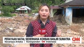 VIDEO: Perayaan Natal Sederhana Korban Banjir Sumatra