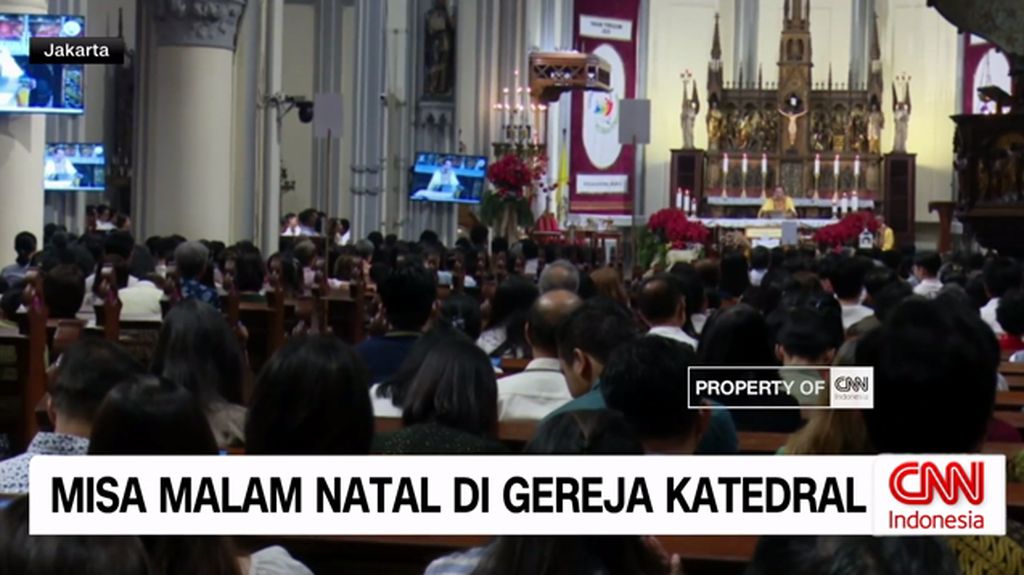 VIDEO: Misa Malam Natal di Gereja Katedral