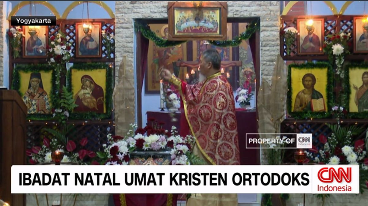 VIDEO: Ibadat Natal Umat Kristen Ortodoks