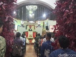 Ibadah Natal di GKI Jalan Zainul Arifin Medan Dipadati Ratusan Jemaat