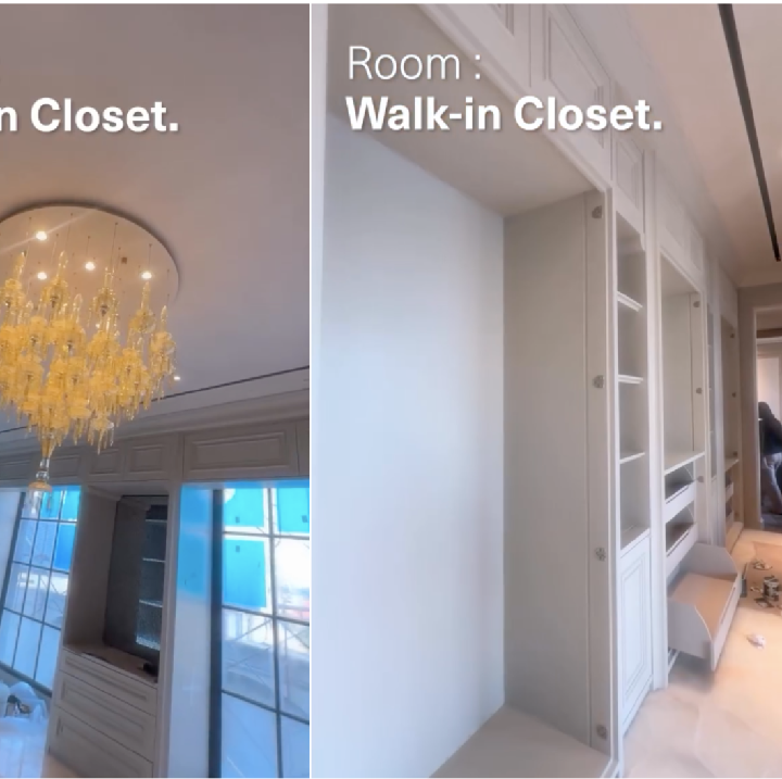 <p>Kamar pribadi Tasya di lantai 2 juga didesain tak kalah mewah dari ruangan lainnya. Tasya banyak menggunakan warna putih untuk desain kamarnya sehingga meninggalkan kesan elegan. Di kamar ini, Tasya membangun beberapa lemari besar untuk meletakkan koleksi tasnya. (Foto: Instagram @Instagram @tasyafarasya)</p>