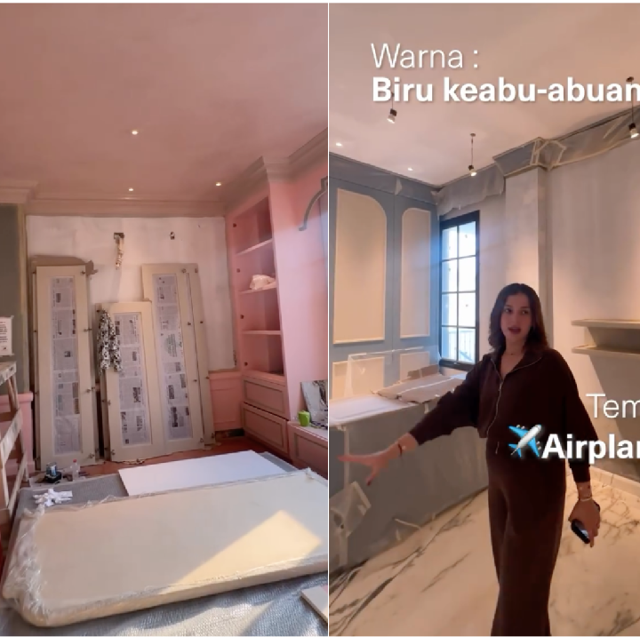 <p>Lantai 2 rumah Tasya diisi dengan kamar anggota keluarganya. Kamar pertama adalah milik putrinya Maryam Eliza Khair atau Ayang. Di kamar ini, Tasya membangun ruangan serba <em>pink</em> dengan <em>wallpaper</em> dinding <em>custom</em> berwarna warm. Sedangkan di kamar putranya Hasan Isa Assegaf atau akrab dipanggil Isa, Tasya banyak mengunakan warna biru muda dan rencananya akan mendesain kamar dengan tema pesawat. (Foto: Instagram @Instagram @tasyafarasya)</p>