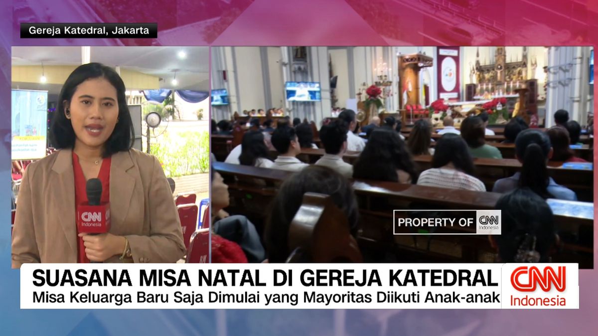 VIDEO: Suasana Misa Natal di Gereja Katedral