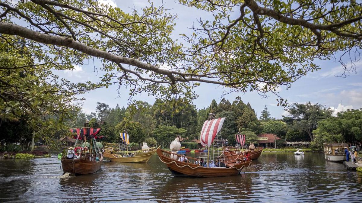 Wisatawan Padati Kawasan Lembang pada Hari Pertama Lebaran