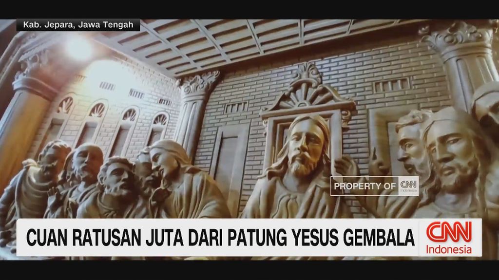 VIDEO: Patung Yesus dari Kayu Jati Jepara Raup Ratusan Juta Rupiah