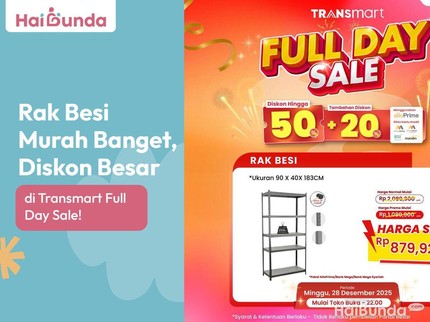 Rak Besi Murah Banget, Diskon Besar di Transmart Full Day Sale!
