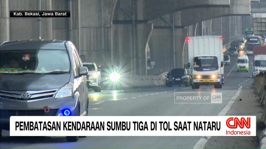VIDEO: Pembatasan Kendaraan Sumbu Tiga di Tol Saat Nataru