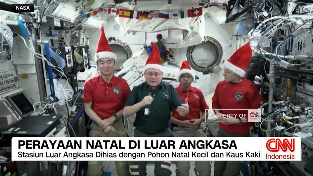 VIDEO: Perayaan Natal di Luar Angkasa