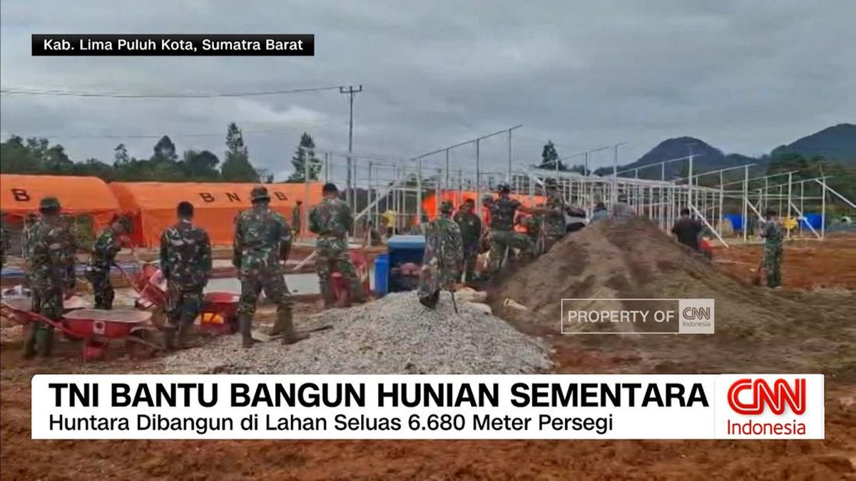 VIDEO: TNI Bantu Bangun Hunian Sementara bagi Korban Bencana
