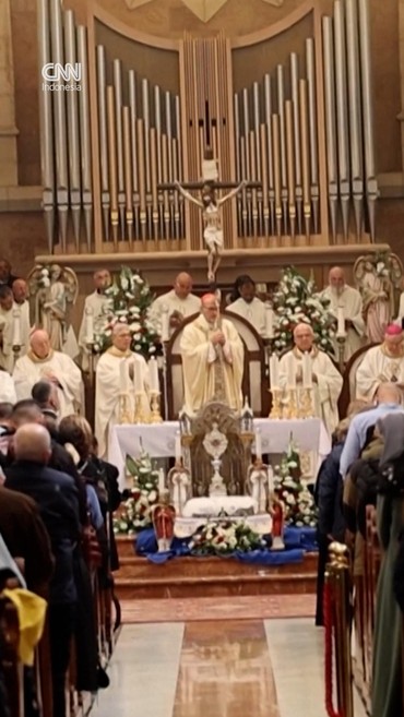 Momen Misa Natal di Kota Kelahiran Yesus Betlehem Palestina