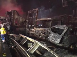 Video: Tabrakan Beruntun 50 Kendaraan di Jepang, 1 Orang Tewas-26 Terluka