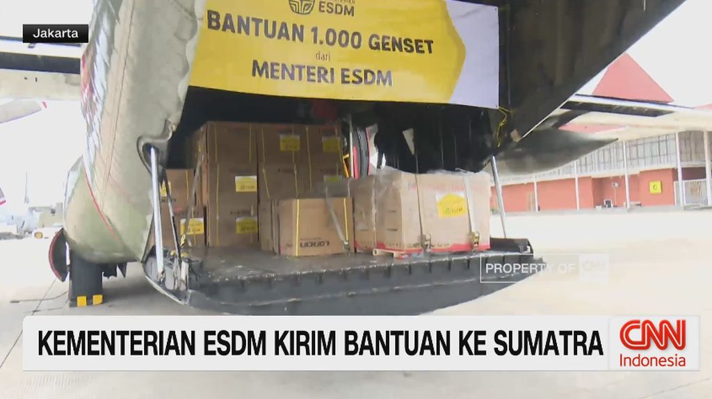 VIDEO: Kementerian ESDM Kirim Genset untuk Korban Bencana di Sumatra