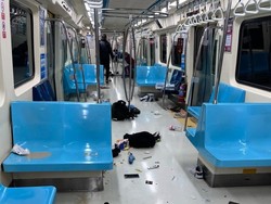 Video Serangan Panik di MRT Taipei, Pria Ini Buat Penumpang Berlarian