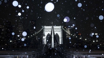 FOTO: New York 'Memutih' Diterjang Badai Salju