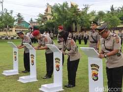 Kasatreskrim hingga Kapolsek di Polres Lombok Utara Resmi Berganti