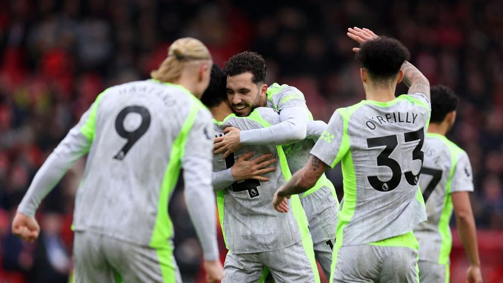 Hasil Liga Inggris: Libas Nottingham, Man City Pimpin Klasemen