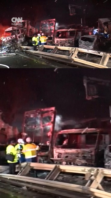 Kecelakaan Beruntun 56 Kendaraan di Jepang Akibat Jalan Bersalju