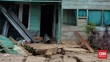 Pergerakan Tanah di Desa Tandihat Tapsel, Warga Minta Direlokasi