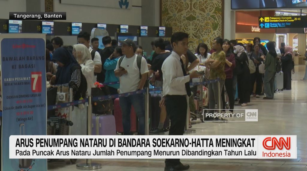 VIDEO: Arus Penumpang Nataru di Bandara Soekarno-Hatta Meningkat