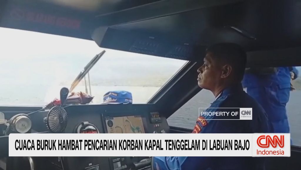 VIDEO: Cuaca Buruk Hambat Pencarian WNA Spanyol di Perairan Komodo