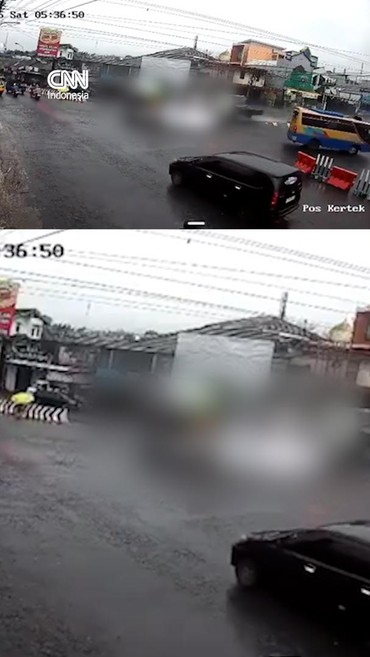 Detik-detik Truk Rem Blong Tabrak Ruko di Wonosobo