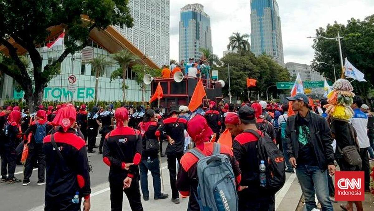 Buruh Kembali Demo Hari Ini
