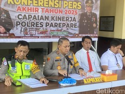 Polisi Ungkap 86 Kasus Narkotika di Parepare Selama 2025, Jerat 110 Tersangka