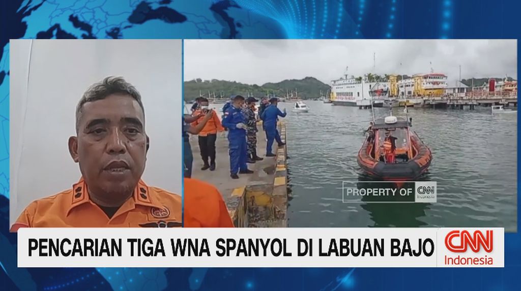 VIDEO: Pencarian Tiga WNA Spanyol di Labuan Bajo