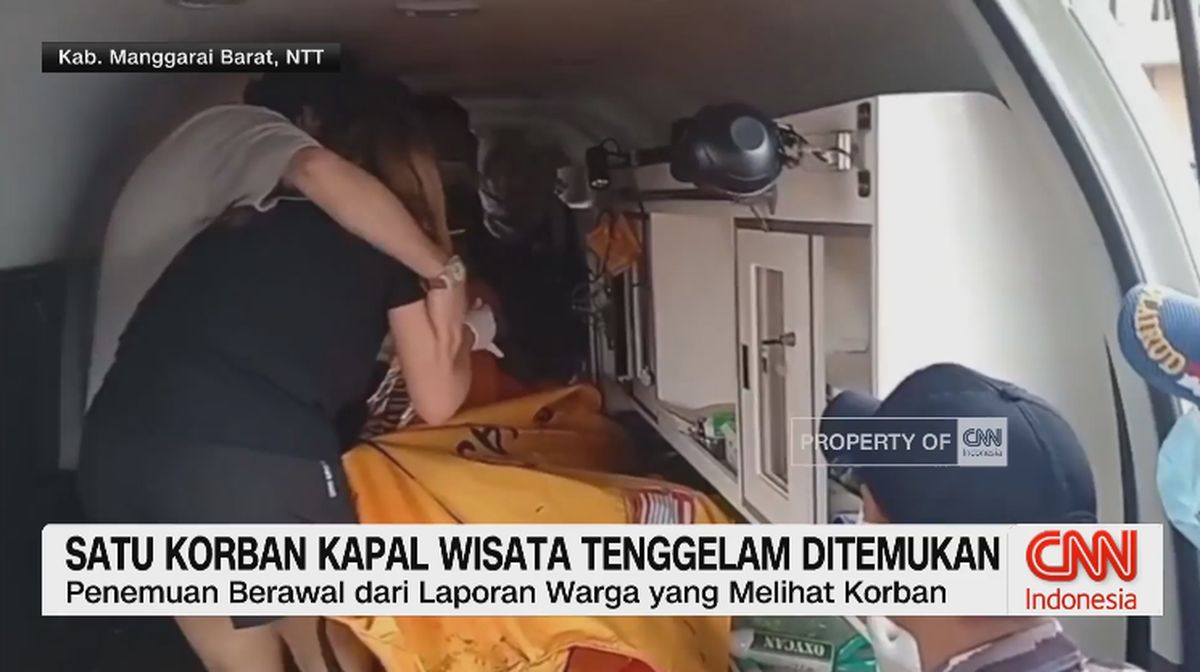 VIDEO: Satu Korban Kapal Wisata Tenggelam Ditemukan