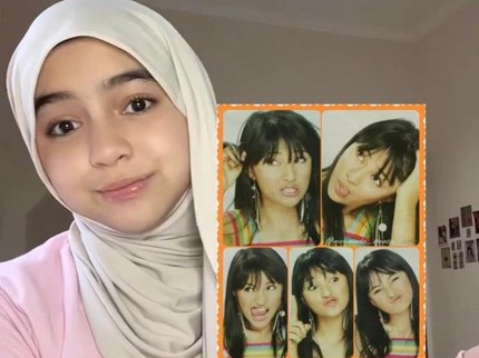 Sienna Recreating Make Up Ikonik Marshanda saat Remaja, Bikin Nostalgia Bun