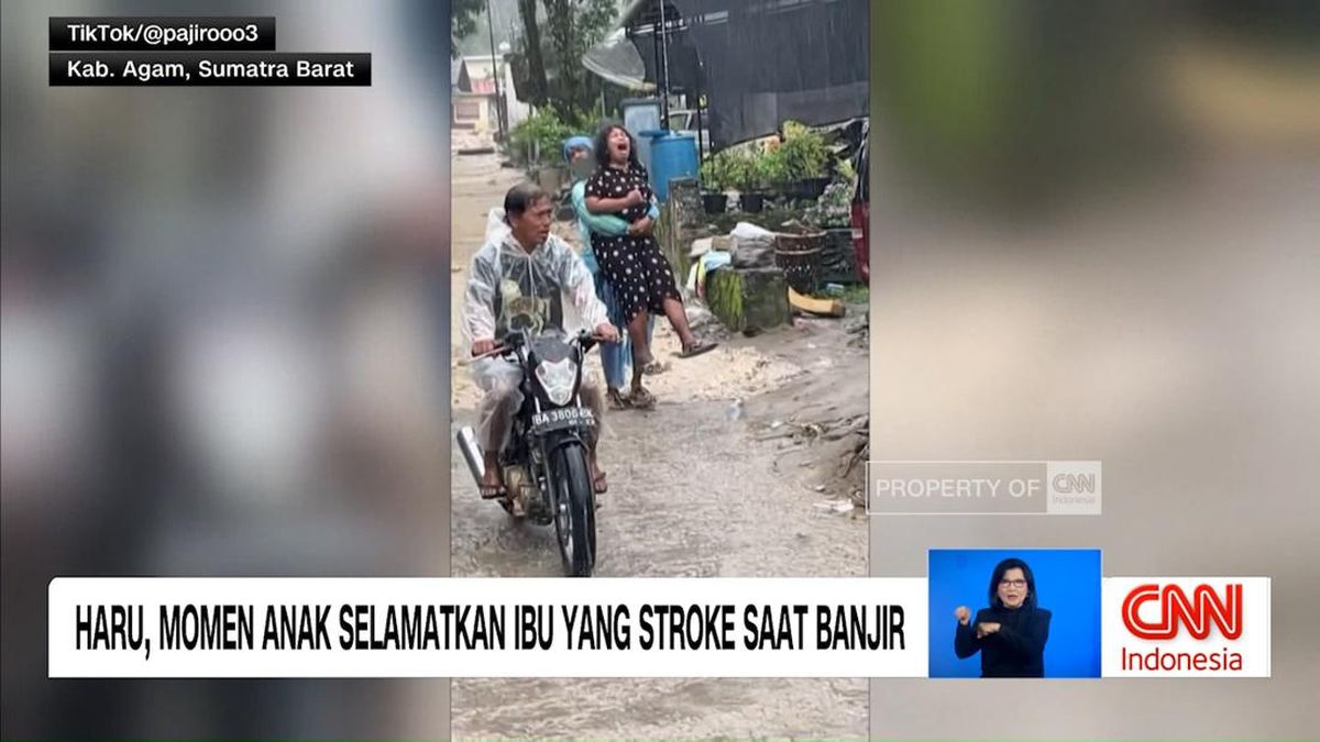 VIDEO: Haru, Momen Anak Selamatkan Ibu yang Stroke Saat Banjir