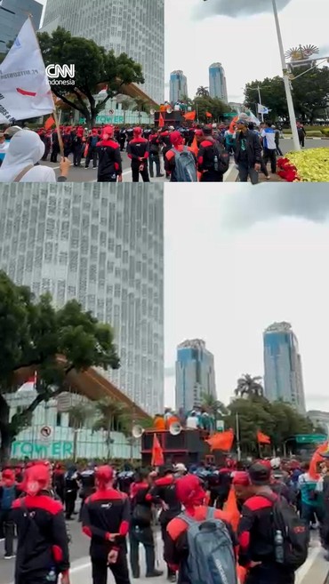 Buruh Unjuk Rasa Penolakan UMP 2026