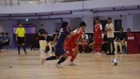 Momen Pemain Indonesia Dibanting Pemain Thailand di Final AFF Futsal