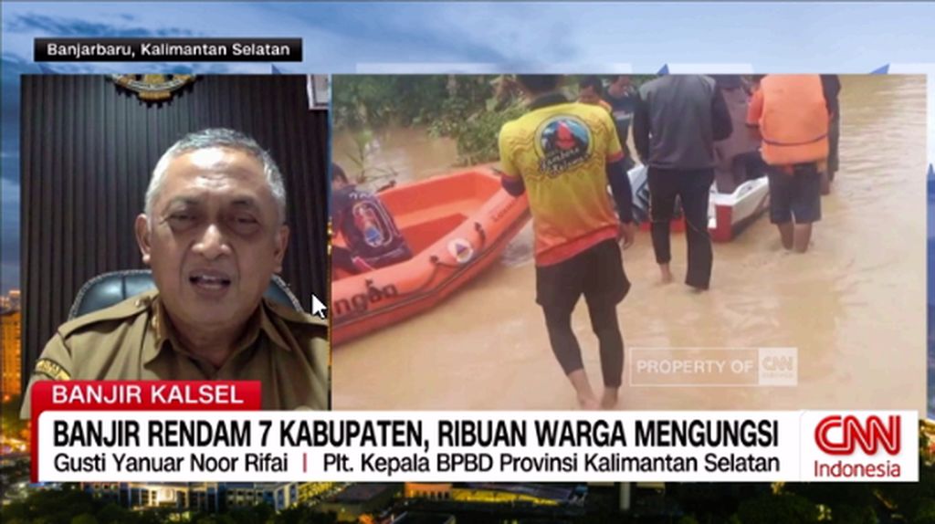 VIDEO: Banjir Rendam 7 Kabupaten di Kalsel, Ribuan Warga Mengungsi