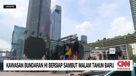 VIDEO: Kawasan Bundaran HI Bersiap Sambut Malam Tahun Baru