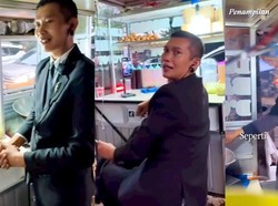 Viral! Paspampres Jualan Lumpia Basah di Bandung, Jadi Langganan Artis