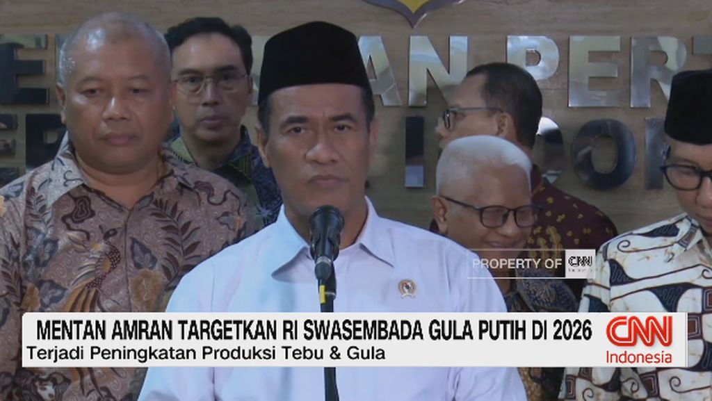 VIDEO: Mentan Amran Targetkan RI Swasembada Gula Putih di 2026