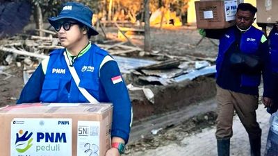 PNM Konsisten Dukung Korban Banjir Sumatra, Beri Bantuan dan Semangat