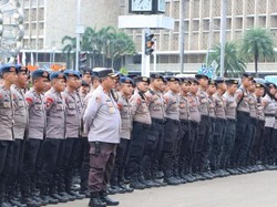 2.617 Personel Gabungan Disiagakan Kawal Demo Buruh di Monas Hari Ini