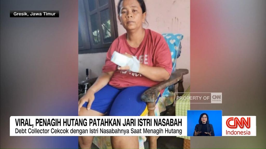 VIDEO: Viral, Penagih Utang Patahkan Jari Istri Nasabah